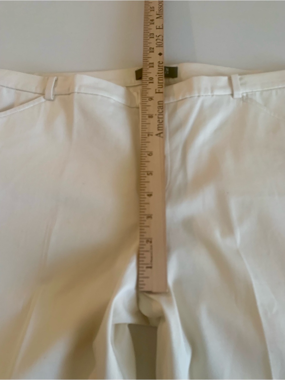 Lauren Ralph Lauren Cream Straight-Leg Chinos 94% Cotton - Picture 6 of 8